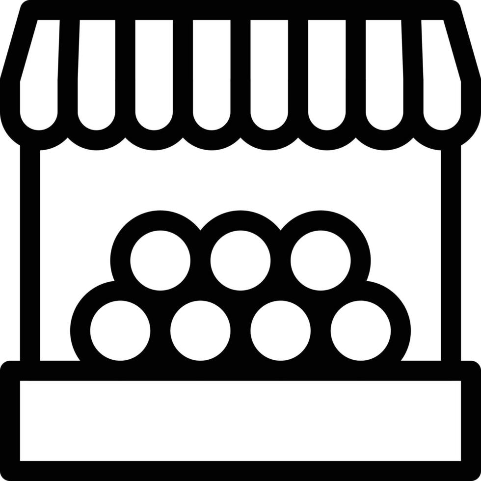illustrazione vettoriale del negozio di frutta su uno sfondo. simboli di qualità premium. icone vettoriali per il concetto e la progettazione grafica.