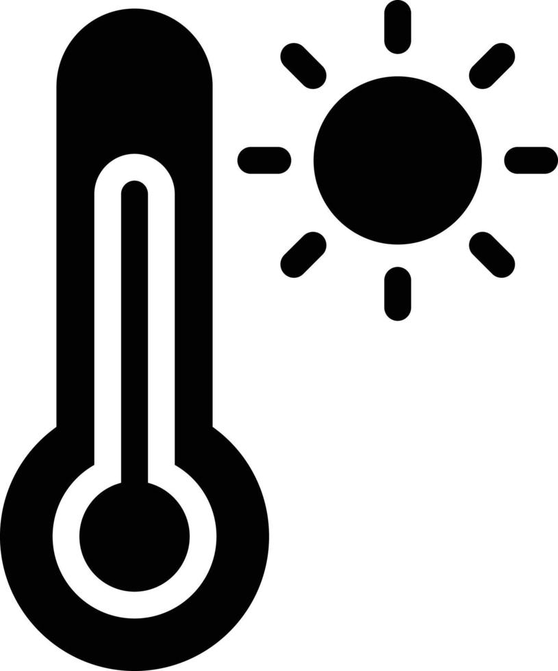 illustrazione vettoriale della temperatura su uno sfondo. simboli di qualità premium. icone vettoriali per il concetto e la progettazione grafica.