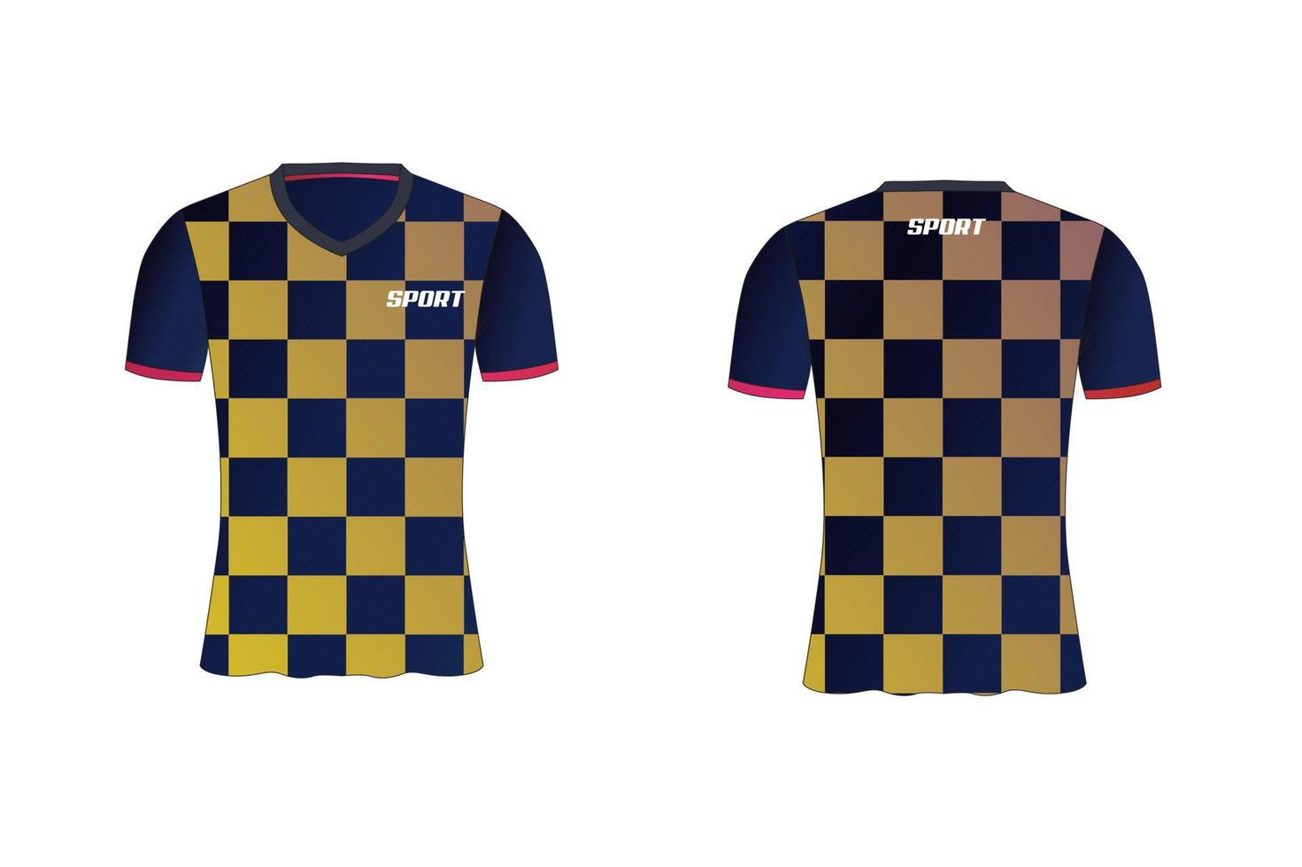 jersey è un design t-shirt sportivo per squadre di calcio, basket e pallavolo vettore