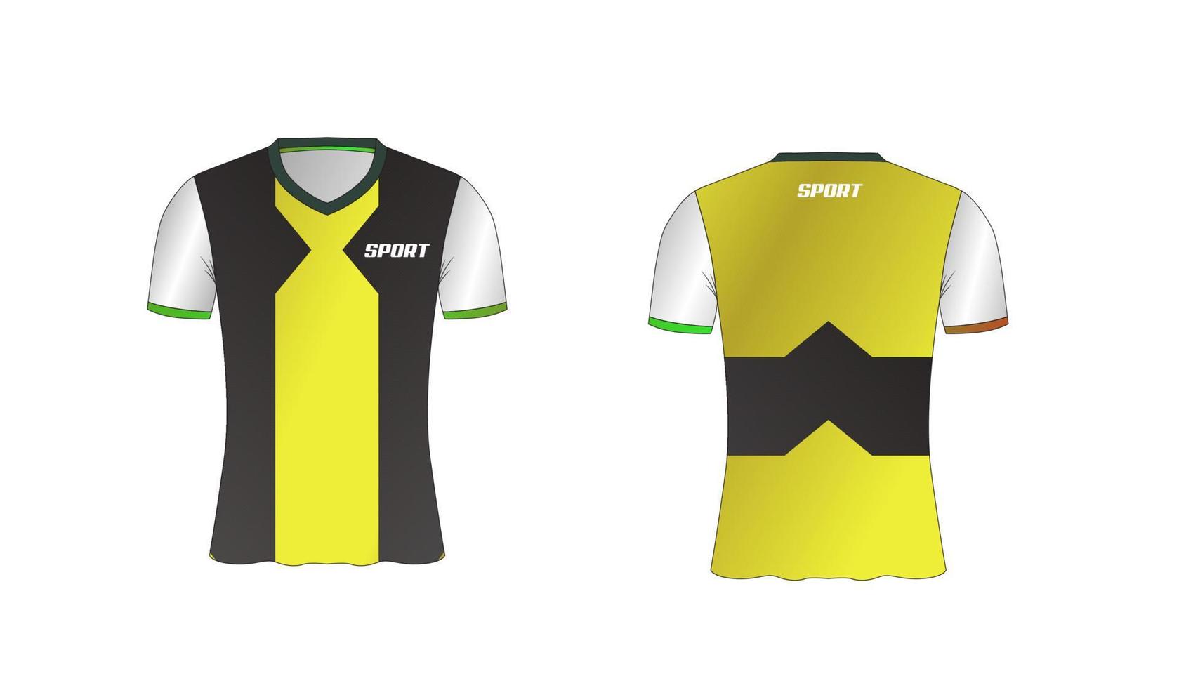 jersey è un design t-shirt sportivo per squadre di calcio, basket e pallavolo vettore