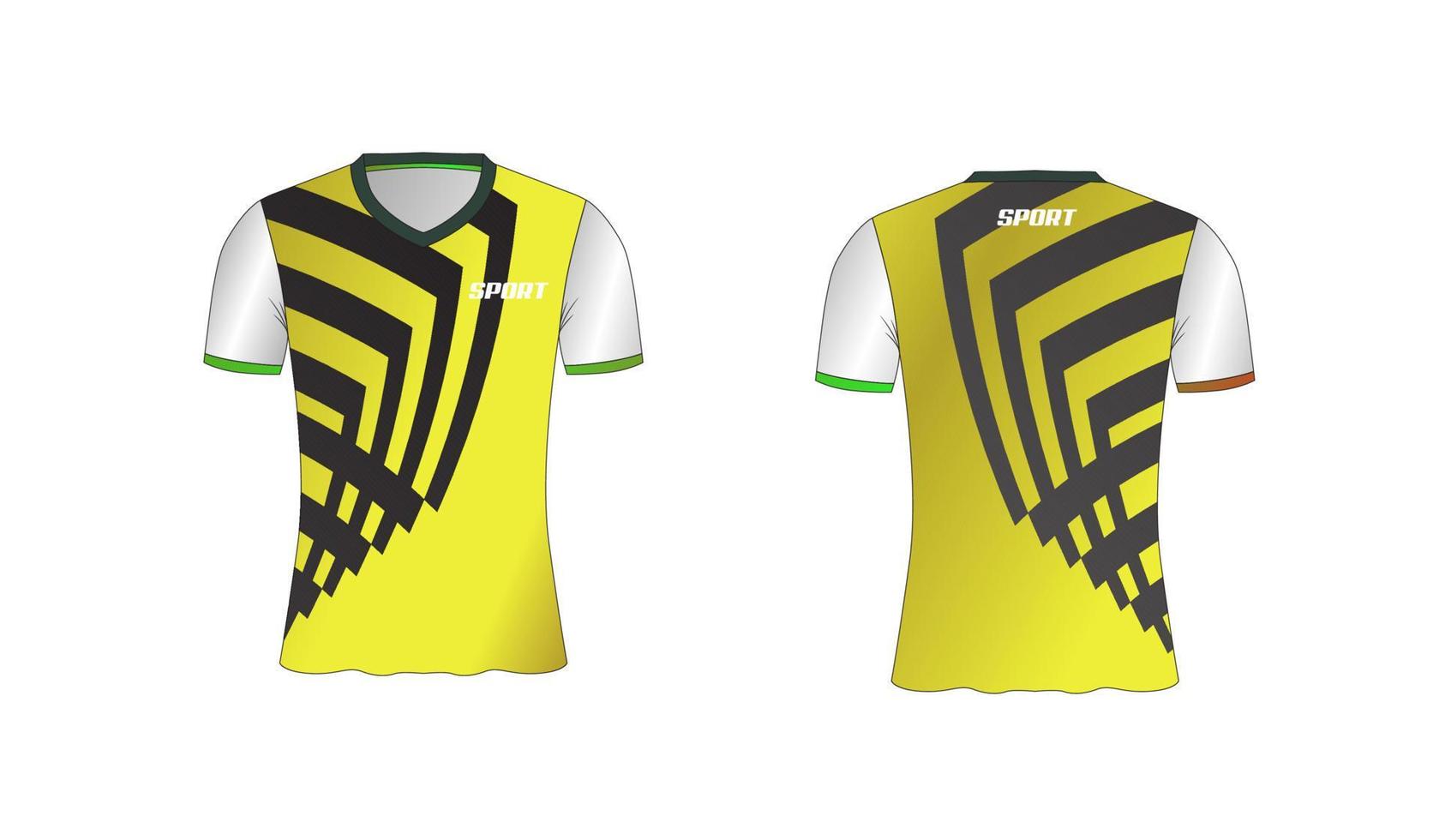 jersey è un design t-shirt sportivo per squadre di calcio, basket e pallavolo vettore