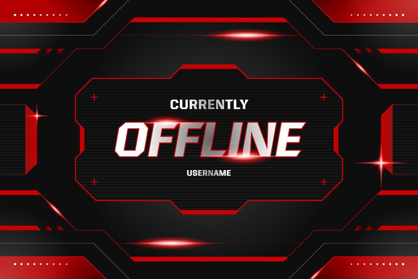 modello di banner di gioco offline vettore