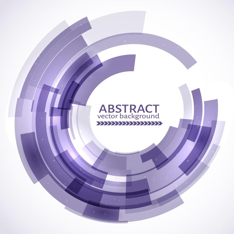 priorità bassa del cerchio dell'estratto di tecnologia ultra violetta. modello di progettazione facile da modificare per i tuoi progetti. illustrazione vettoriale. vettore