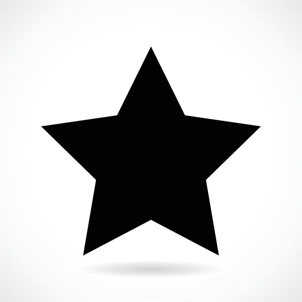 simbolo della stella nera - icona del vettore