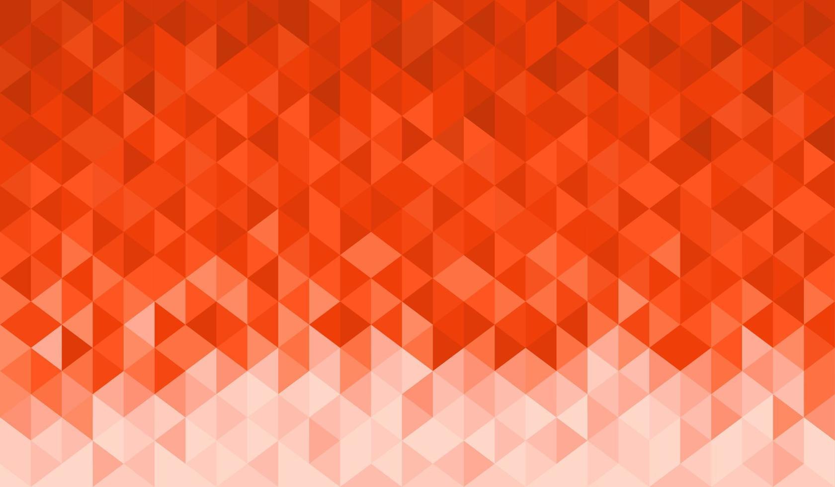 modello astratto di forme geometriche. sfondo mosaico sfumato arancione. disegno geometrico del fondo del triangolo dei pantaloni a vita bassa vettore