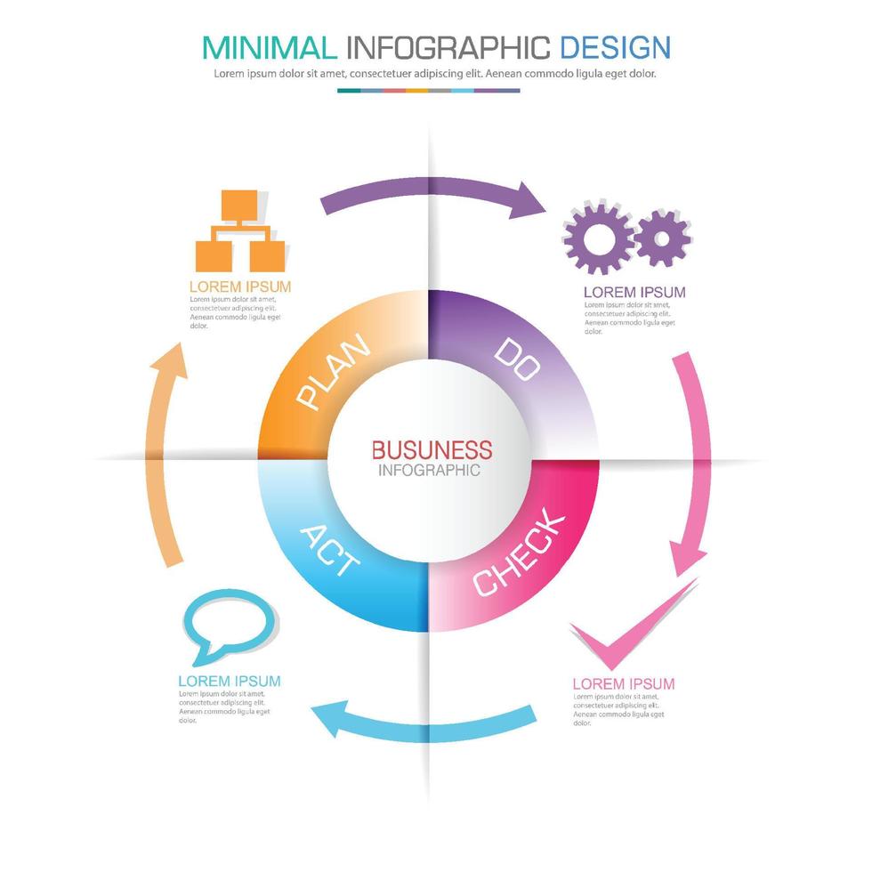 modello di infografica aziendale per tutto può utilizzare, elemento di design vettoriale