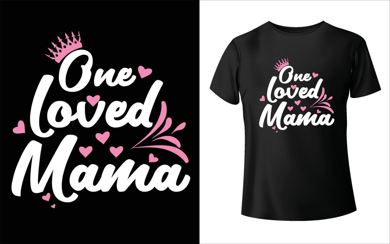 design t-shirt per la festa della mamma felice. mamma vettoriale, grafica vettoriale, design t-shirt mamma vettore