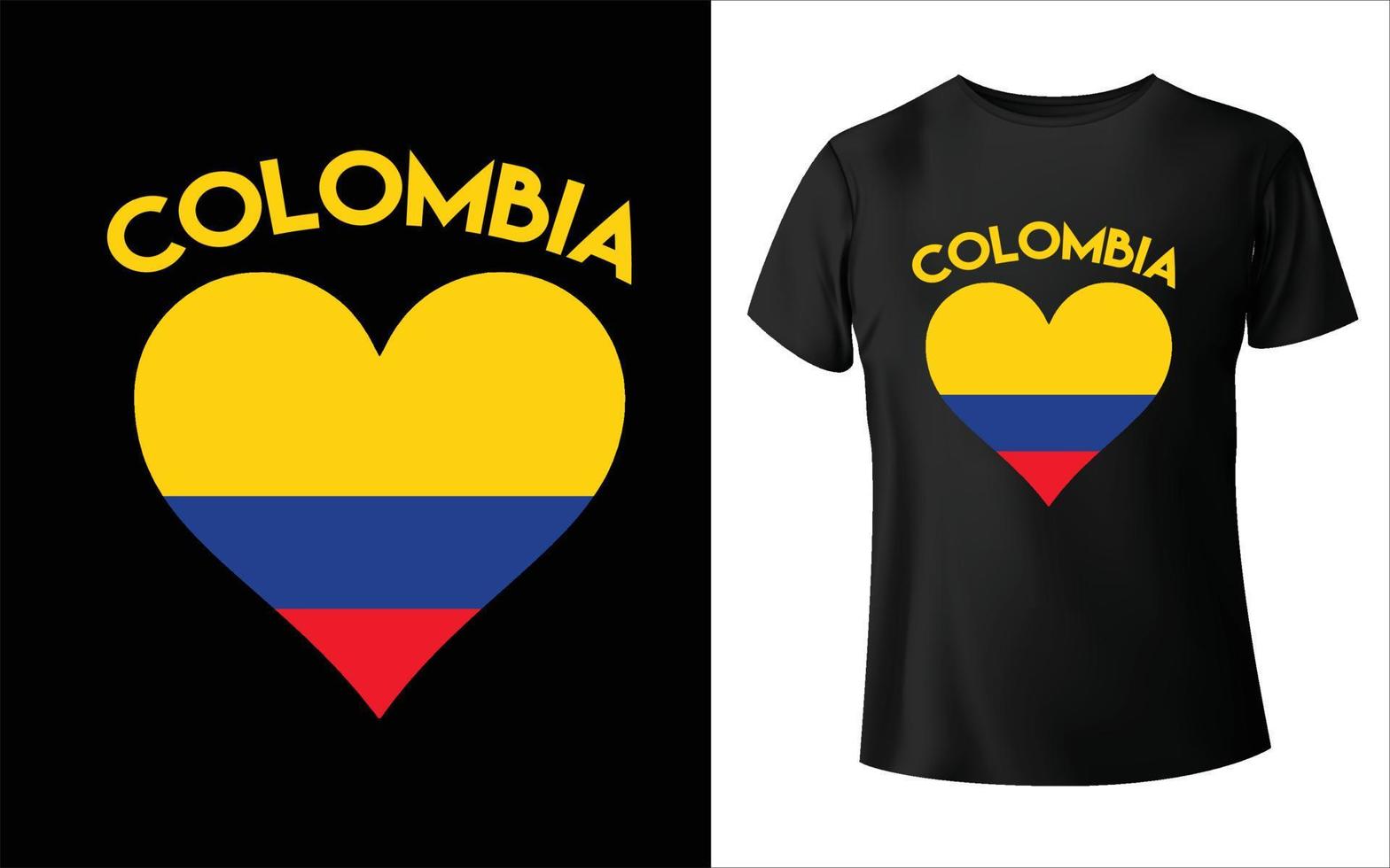 colombia love t-shirt design colombia vector t-shirt love t-shirt design