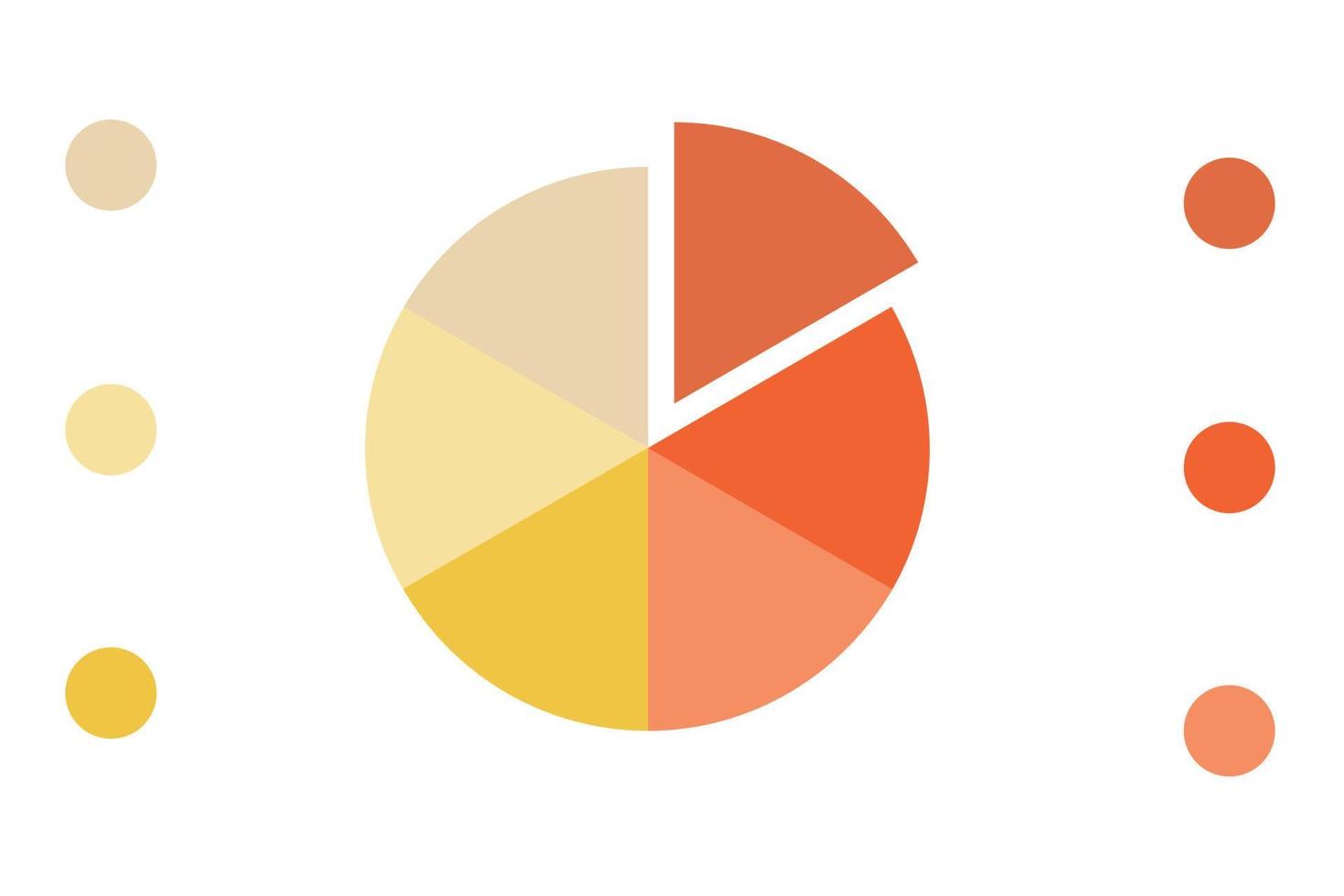 rapporto di bilancio piatto. illustrazione della pianificazione di business, grafico e diagramma infografica vettore