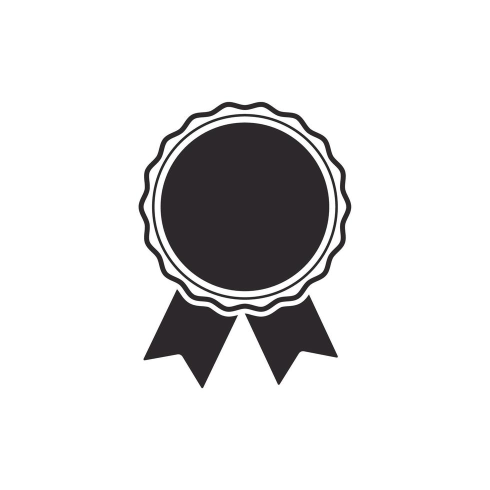 distintivo dell'icona di vettore con il nastro. simboli premio, certificati, sconti e altro ancora