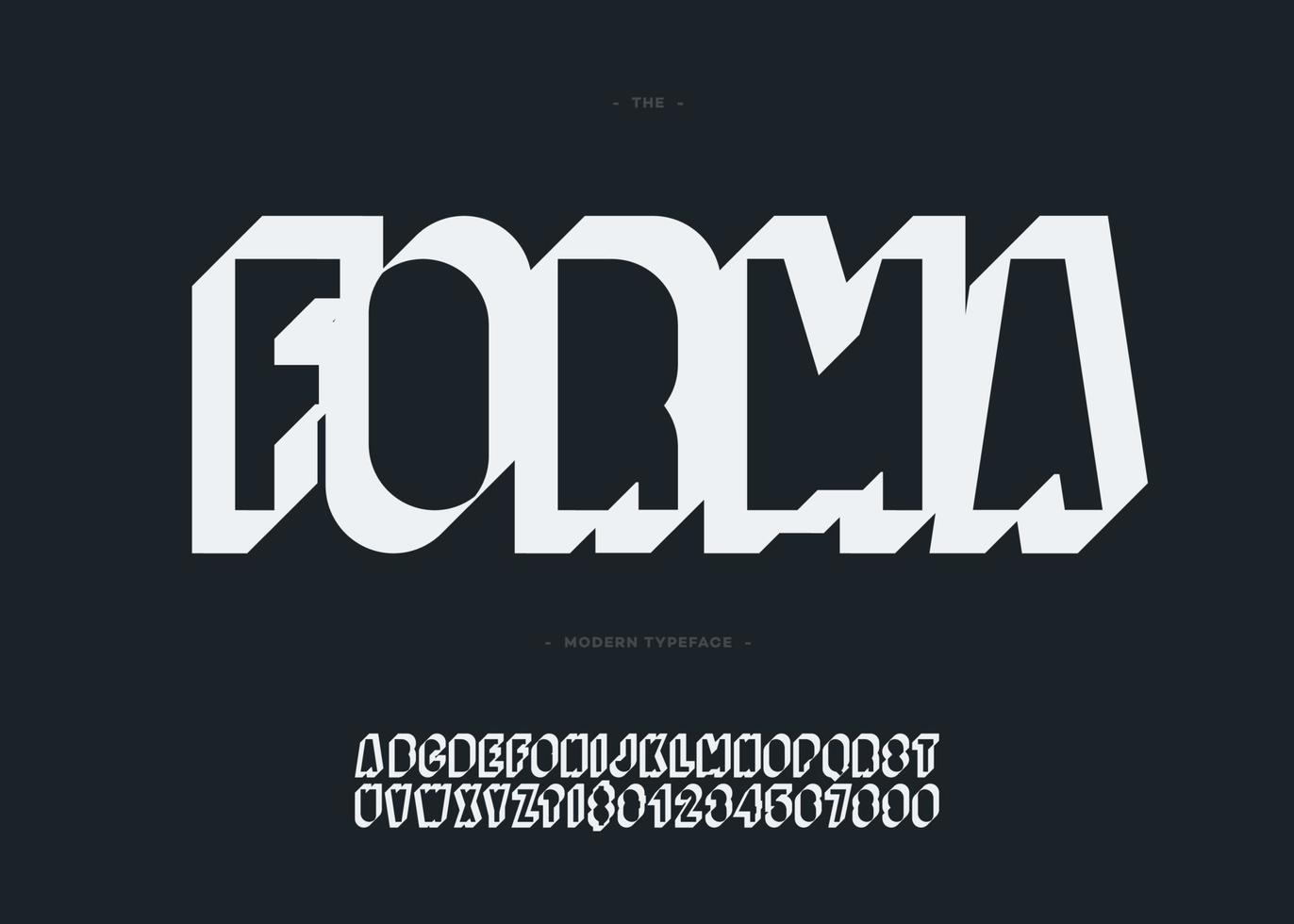 forma vettoriale 3d tipografia alfabeto grassetto sans serif per libro