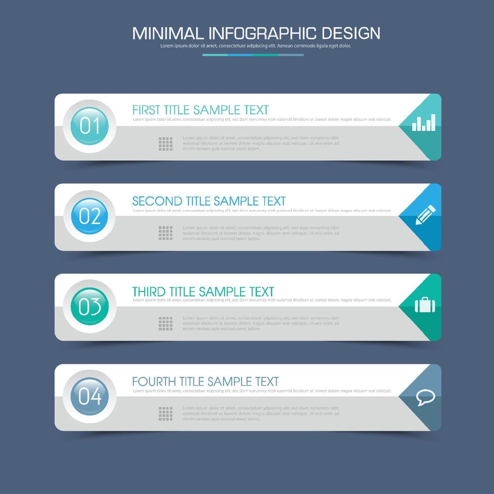 modello di infografica aziendale con icona, illustrazione del design vettoriale