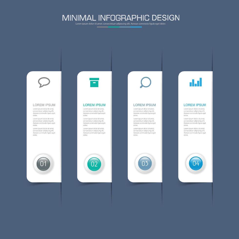 modello di infografica aziendale con icona, illustrazioni di design vettoriale