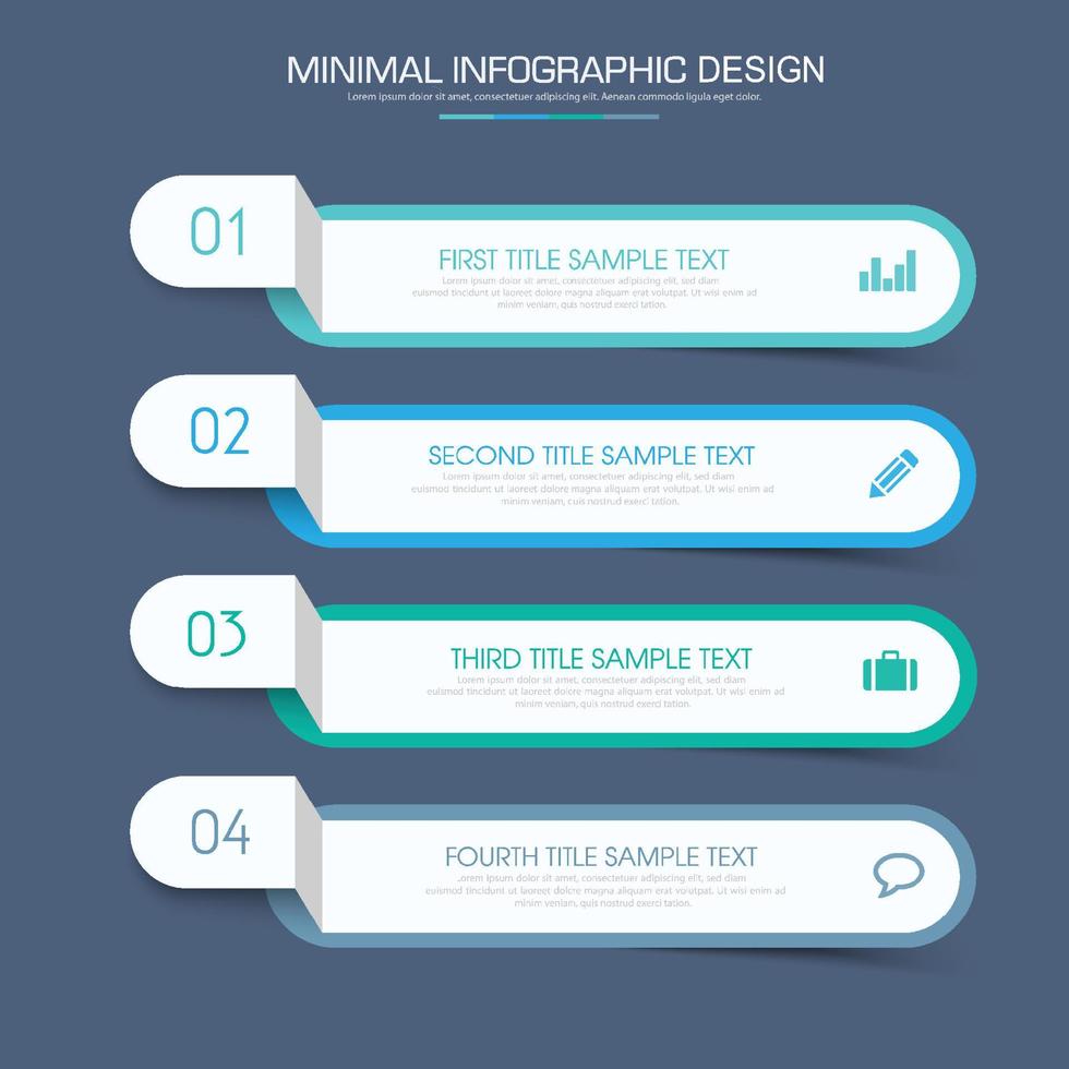 modello di infografica aziendale con icona, illustrazione del design vettoriale