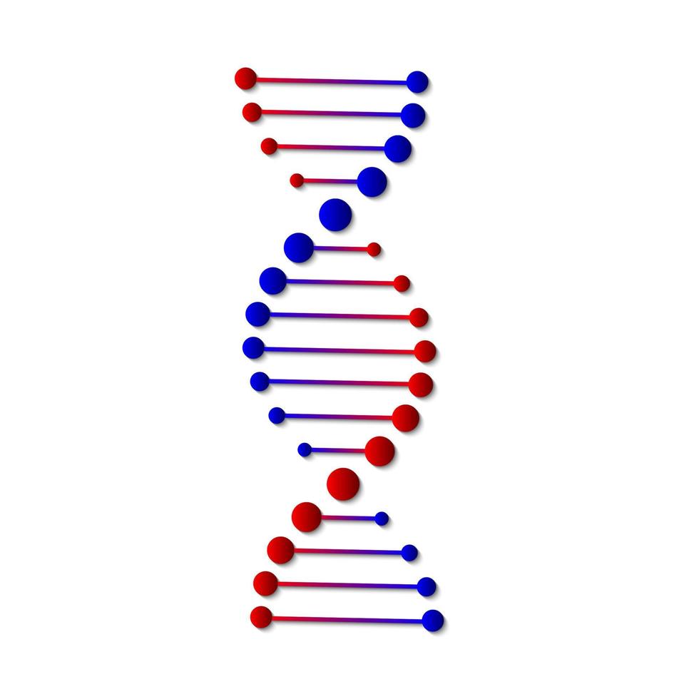 icona della struttura del dna. vettore