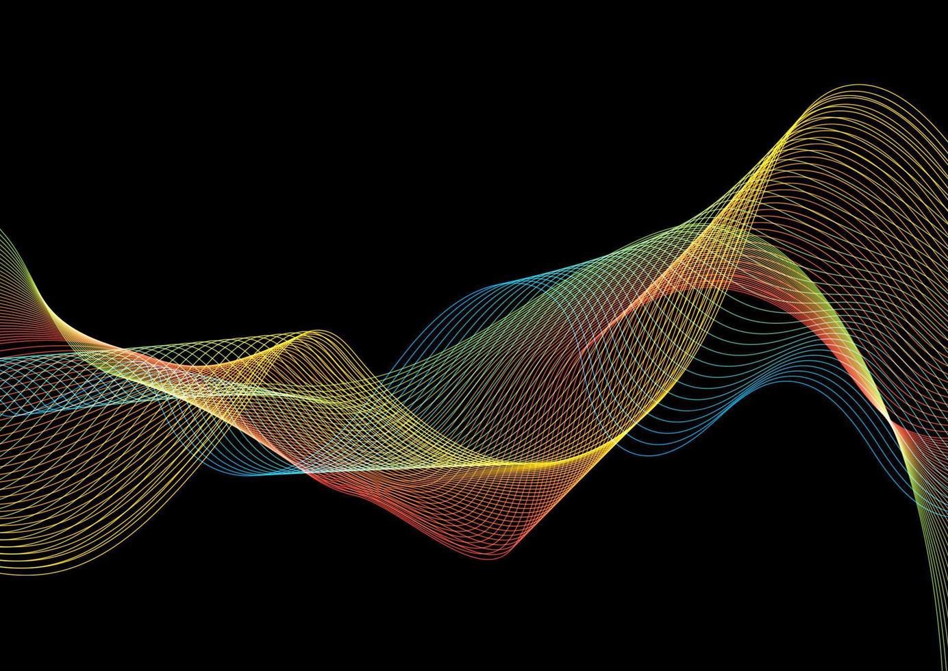 disegno astratto di linee fluide vettore