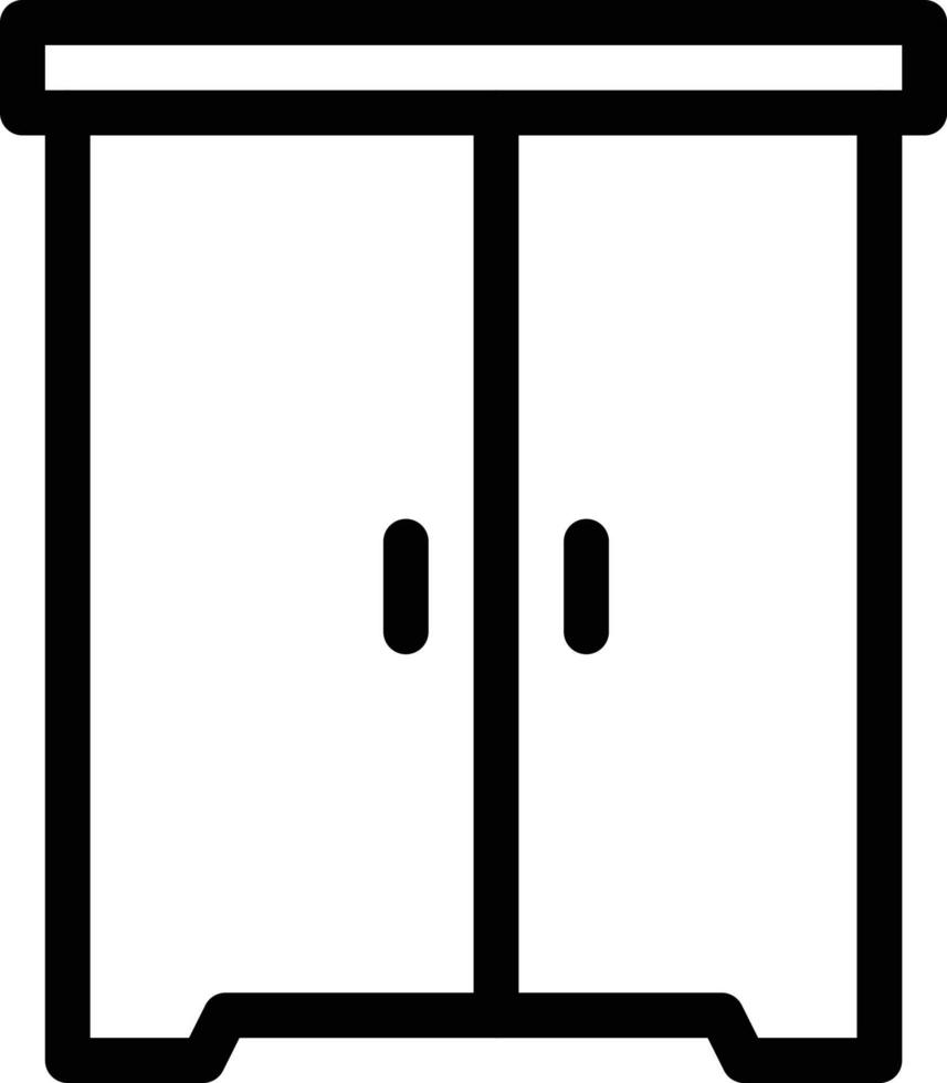 illustrazione vettoriale dell'armadio su uno sfondo. simboli di qualità premium. icone vettoriali per il concetto e la progettazione grafica.