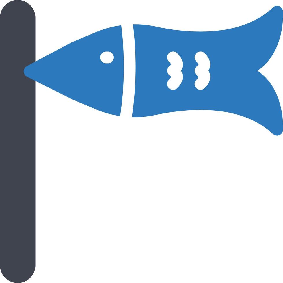 illustrazione vettoriale di bandiera di pesce su uno sfondo. simboli di qualità premium. icone vettoriali per il concetto e la progettazione grafica.