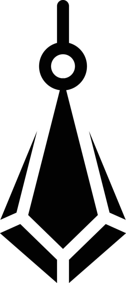 illustrazione vettoriale dell'orecchino su uno sfondo. simboli di qualità premium. icone vettoriali per il concetto e la progettazione grafica.