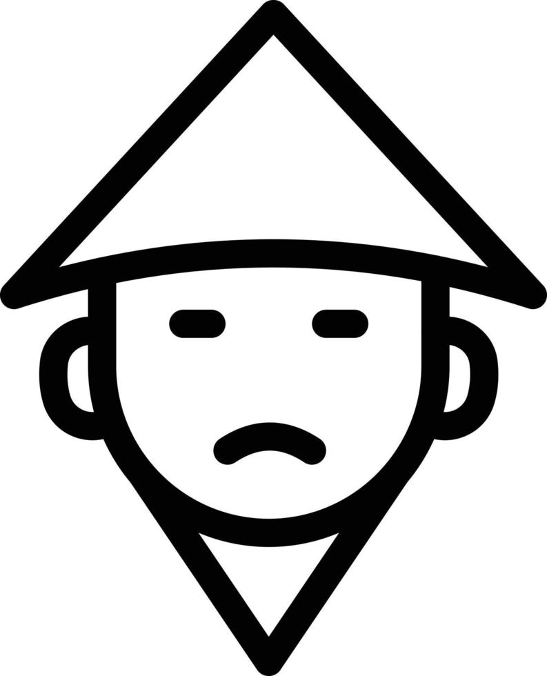 illustrazione vettoriale dell'uomo giapponese su uno sfondo simboli di qualità premium. icone vettoriali per il concetto e la progettazione grafica.