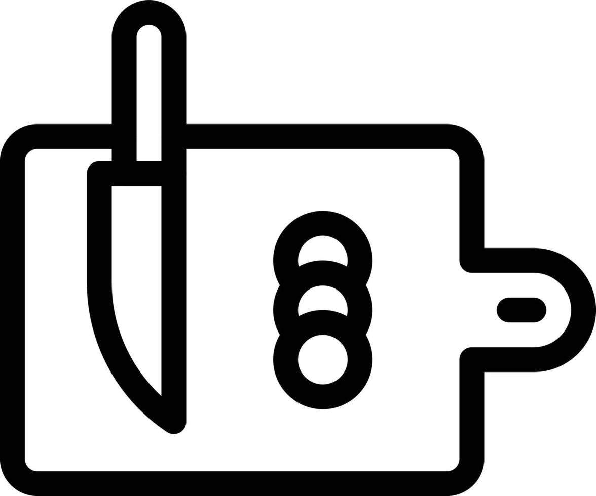 illustrazione vettoriale del tagliere su uno sfondo simboli di qualità premium. icone vettoriali per il concetto e la progettazione grafica.