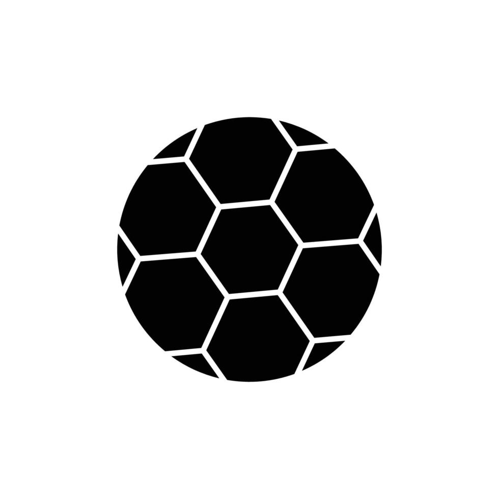 vettore icona palla. sport, calcio. stile icona solida. design semplice modificabile. design semplice illustrazione