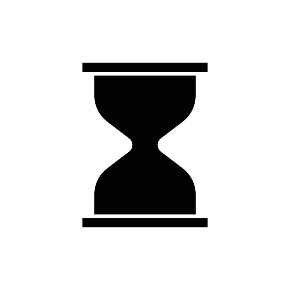 icona a clessidra. stile icona solida. adatto per simbolo aziendale, tempo. design semplice modificabile. vettore del modello di progettazione