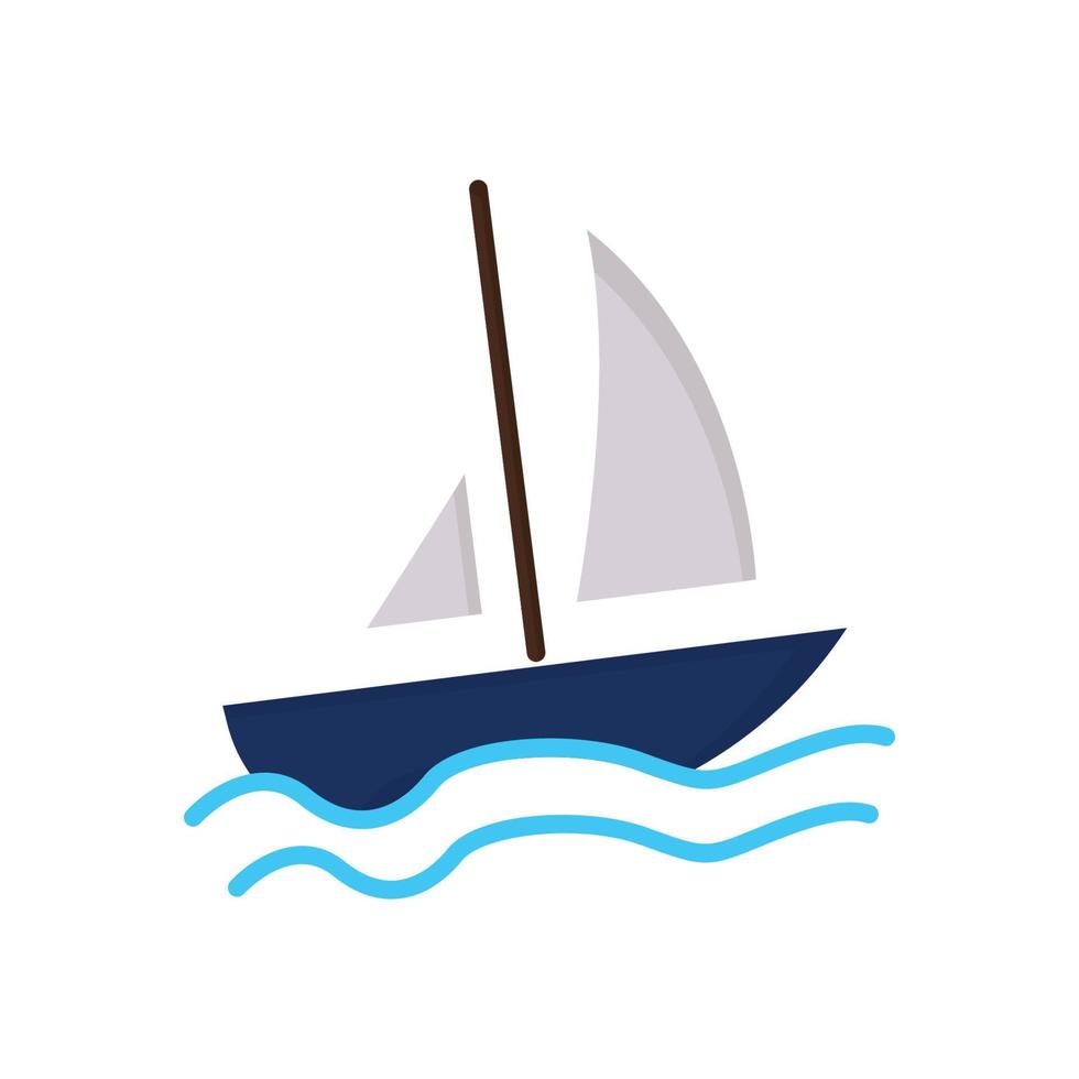 vettore icona barca. estate, sport. stile icona piatta. design semplice modificabile. design semplice illustrazione