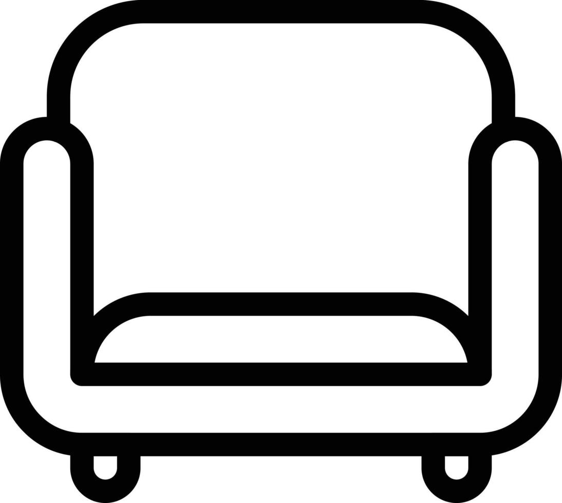 illustrazione vettoriale del sedile del divano su uno sfondo. simboli di qualità premium. icone vettoriali per il concetto e la progettazione grafica.