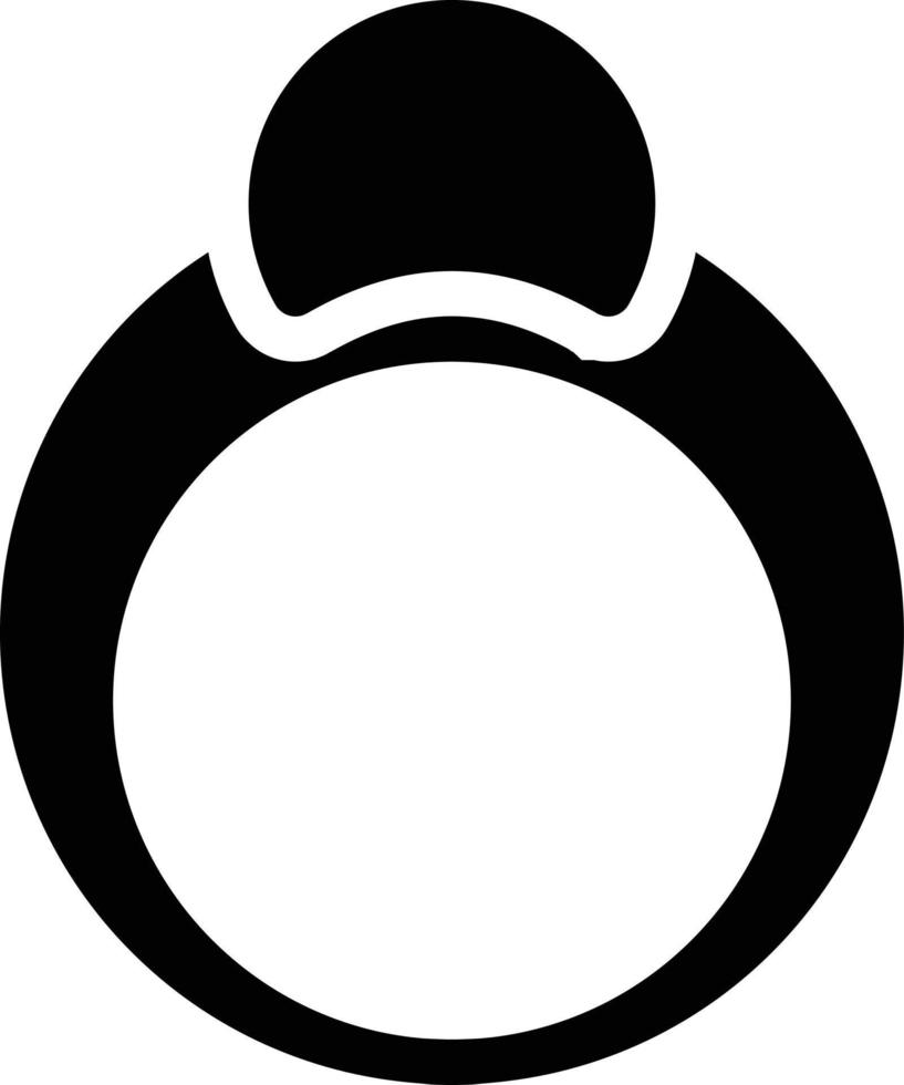 illustrazione vettoriale dell'anello su uno sfondo. simboli di qualità premium. icone vettoriali per il concetto e la progettazione grafica.