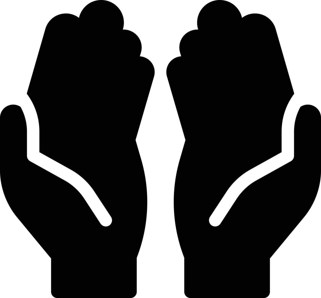 illustrazione vettoriale di preghiera della mano su uno sfondo. simboli di qualità premium. icone vettoriali per il concetto e la progettazione grafica.