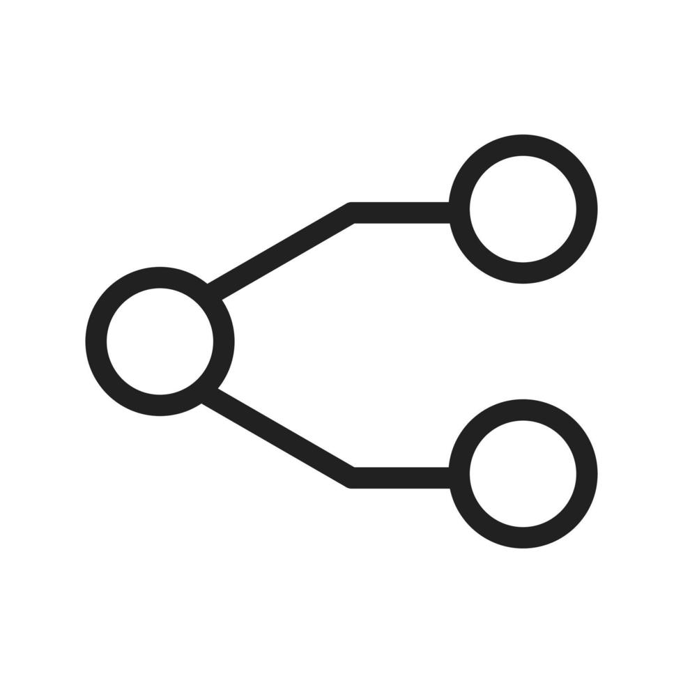 icona della linea i di rete vettore