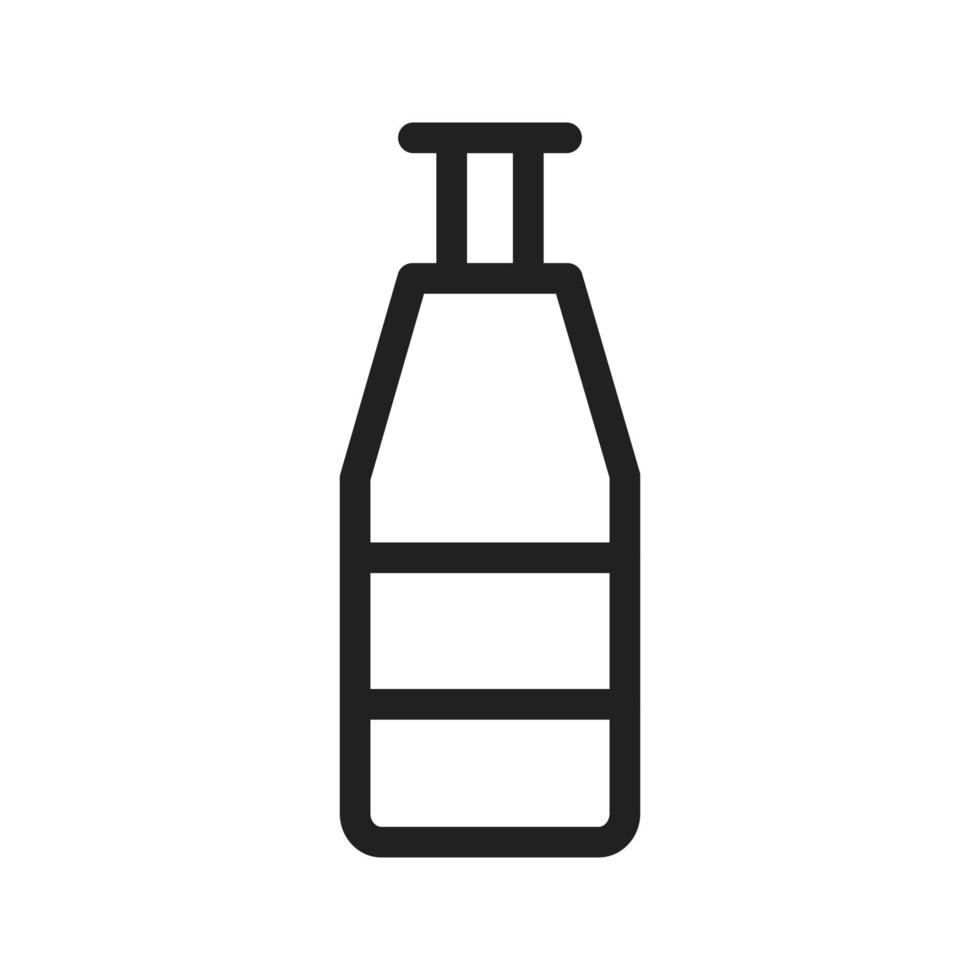icona della linea i della bottiglia vettore