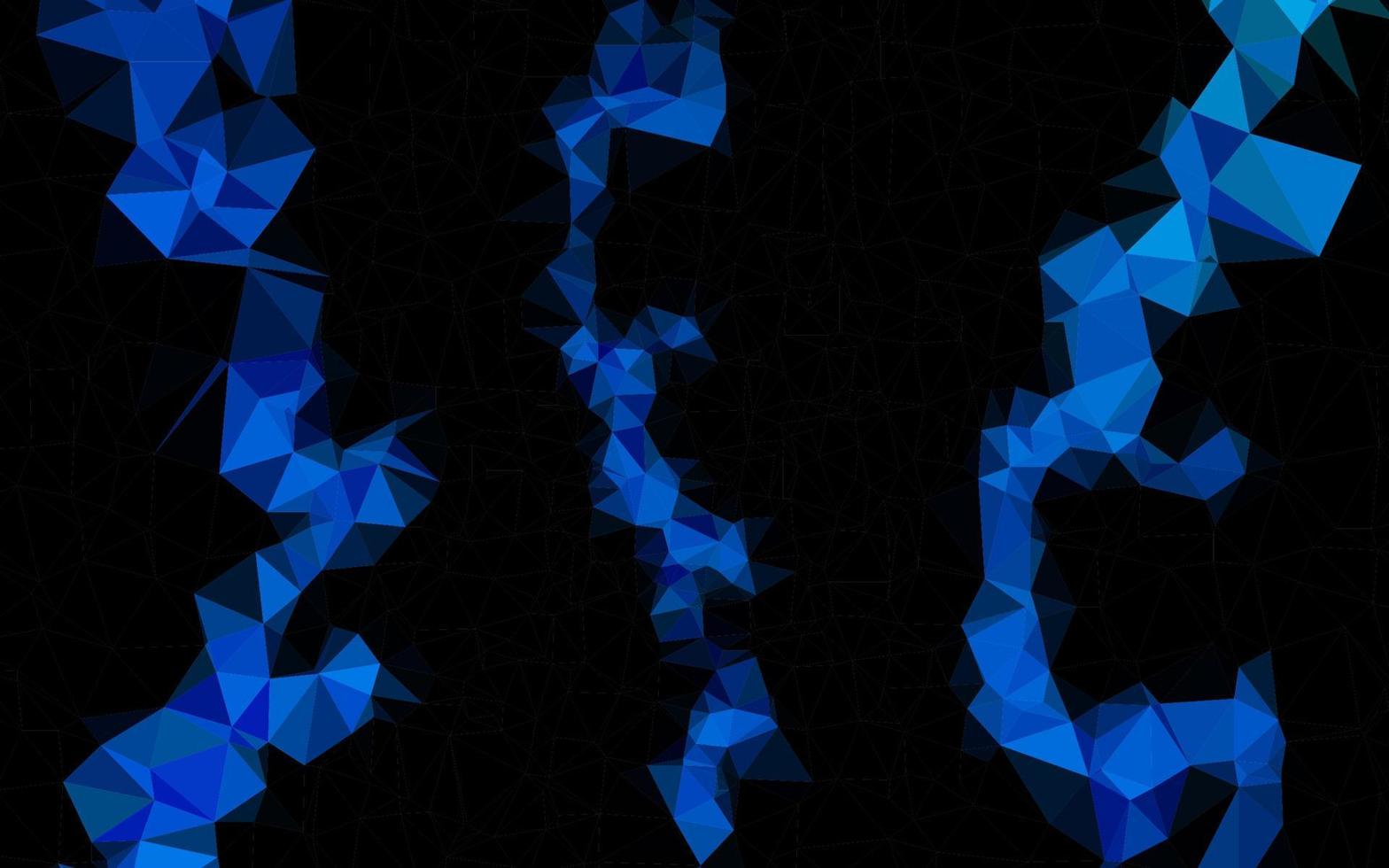 modello di mosaico triangolo vettoriale blu chiaro.