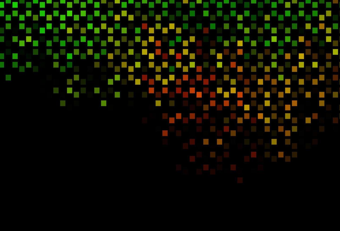 trama vettoriale verde scuro, rosso con stile rettangolare.