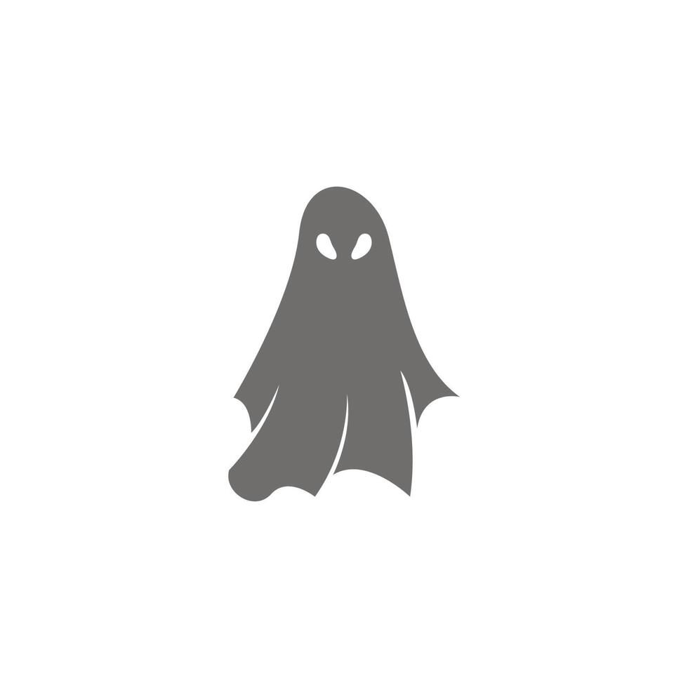 illustrazione del design dell'icona logo fantasma vettore