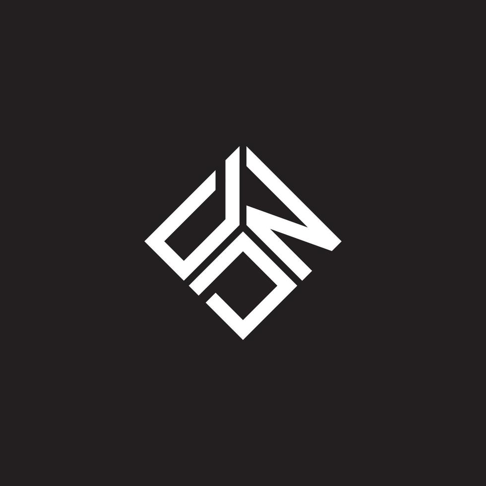 ddn lettera logo design su sfondo nero. ddn iniziali creative lettera logo concept. disegno della lettera ddn. vettore