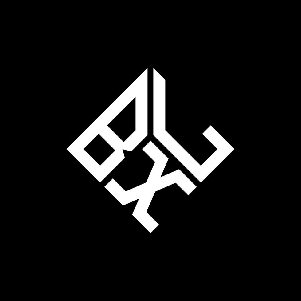 design del logo della lettera bxl su sfondo nero. bxl creative iniziali lettera logo concept. disegno della lettera bxl. vettore