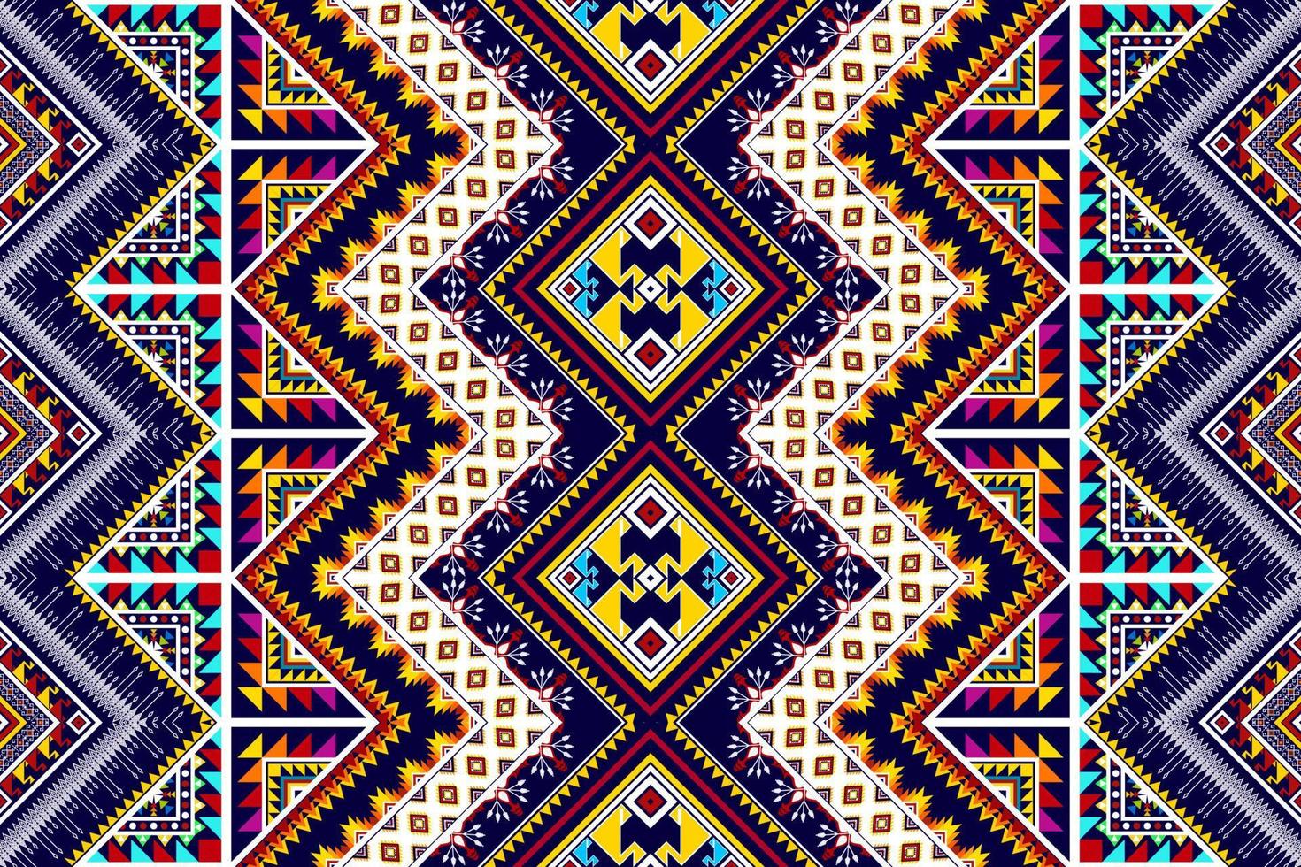 ikat disegno geometrico astratto etnico. Tappeto In Tessuto Azteco Mandala Ornamento Etnico Chevron Decorazione Tessile Carta Da Parati. tribale boho nativo etnico turchia ricamo tradizionale vettore