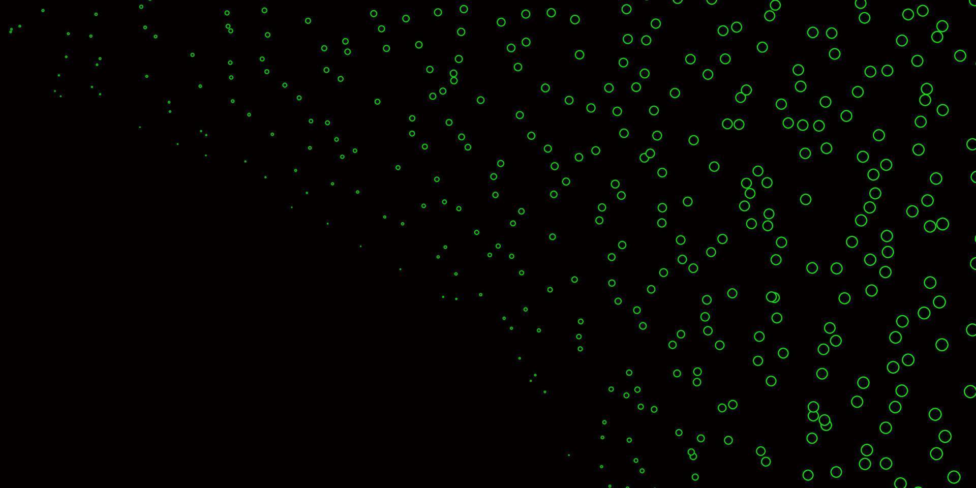 sfondo vettoriale verde scuro con punti.