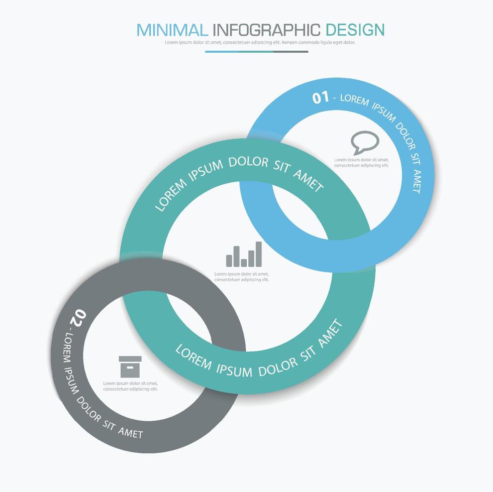 modello di infografica aziendale con icona, illustrazione del design vettoriale