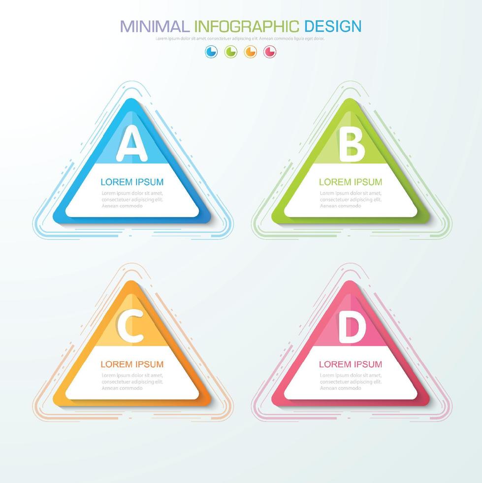 modello di infografica aziendale con icona, illustrazione del design vettoriale