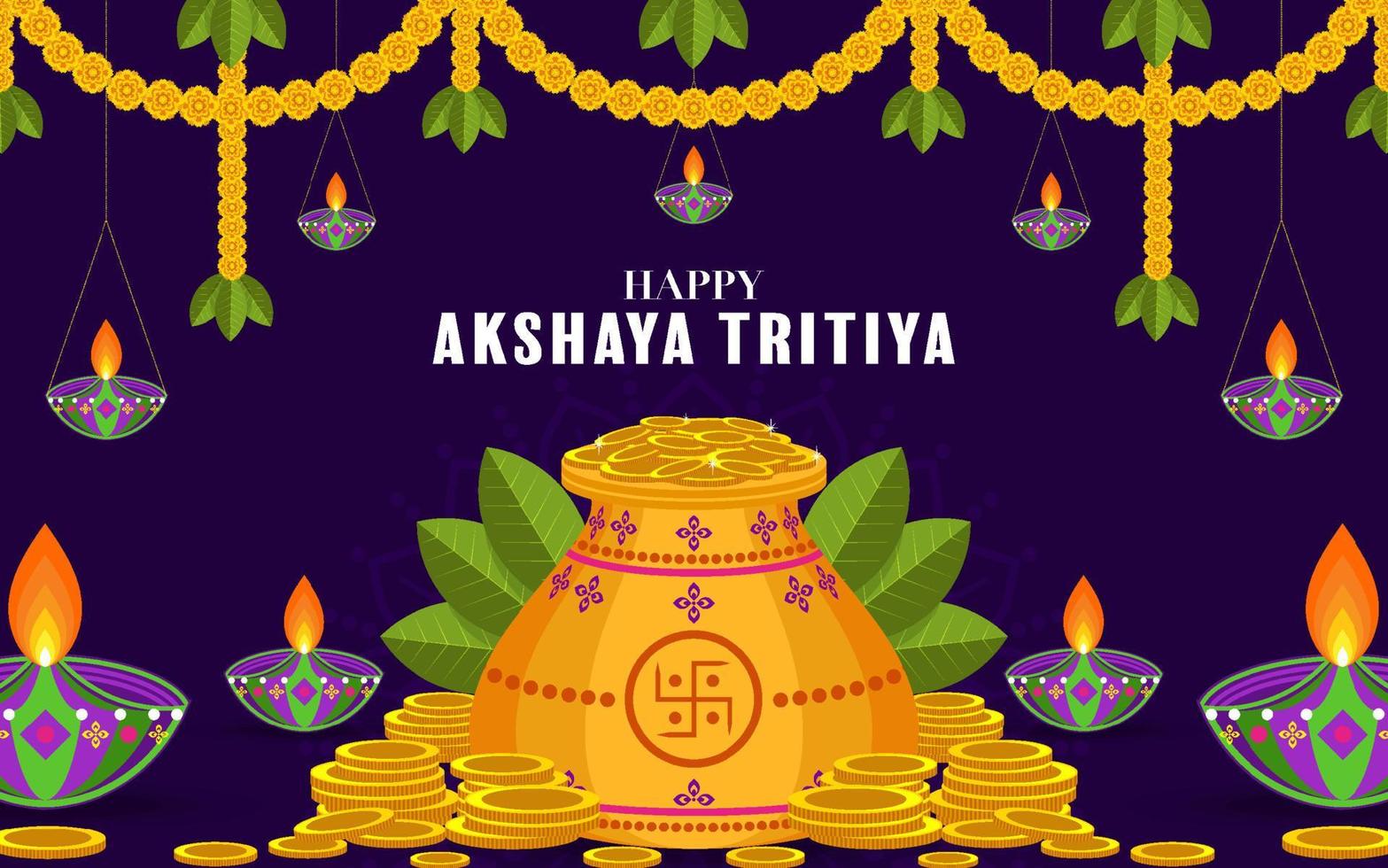 festival religioso indiano akshaya tritiya vettore