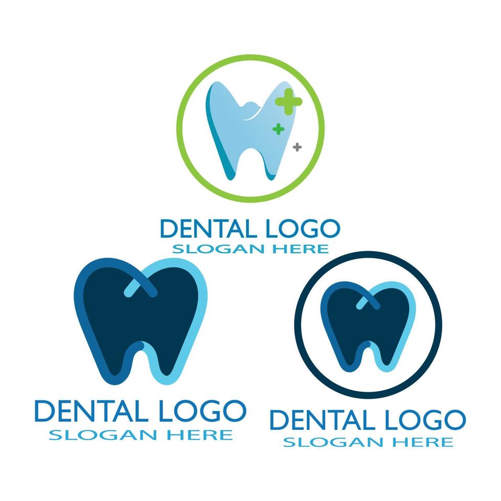 illustrazione vettoriale del modello di logo dentale