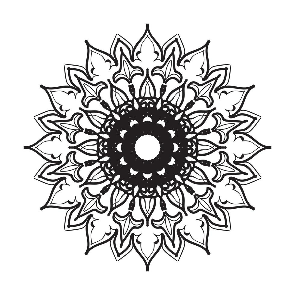 mandala disegnato a mano. decorazione in ornamento etnico orientale doodle. vettore