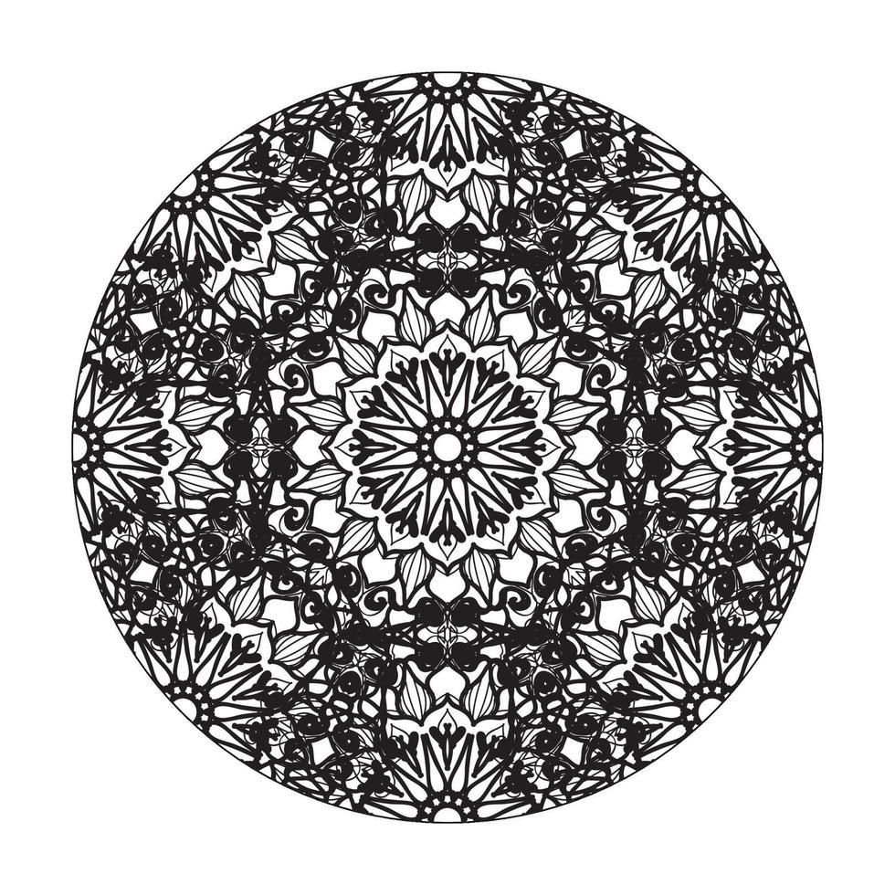 vettore cerchio astratto rotondo. stile mandala.