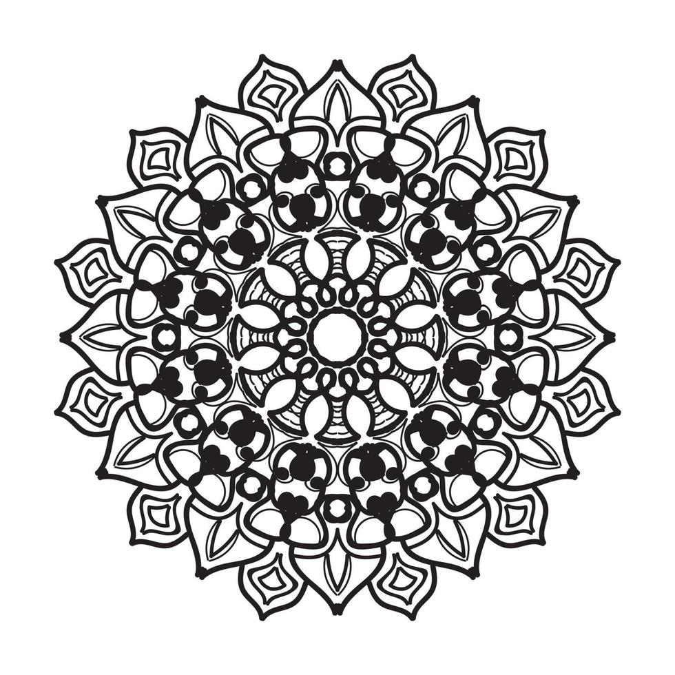 mandala disegnato a mano. decorazione in ornamento etnico orientale doodle. vettore