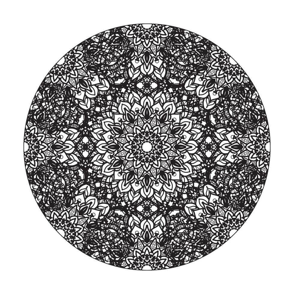 mandala disegnato a mano. decorazione in ornamento etnico orientale doodle. vettore