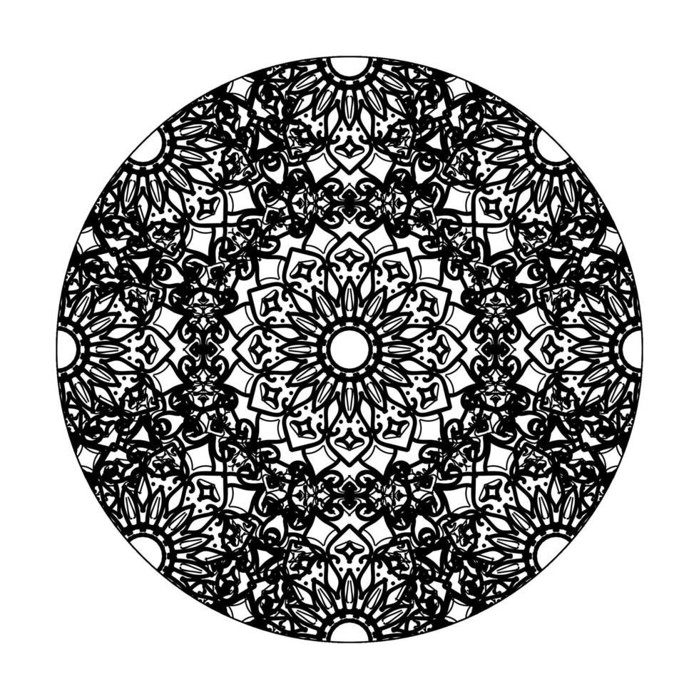 mandala disegnato a mano. decorazione in ornamento etnico orientale doodle. vettore