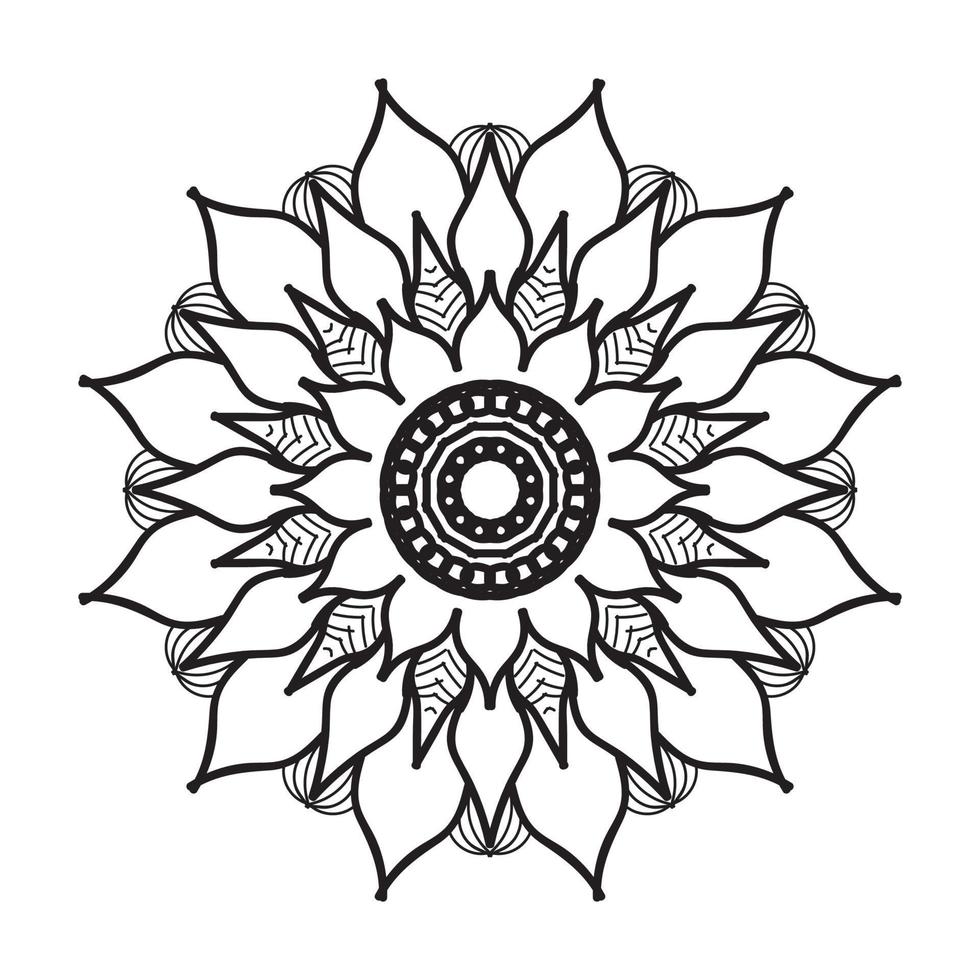 mandala disegnato a mano. decorazione in ornamento etnico orientale doodle. vettore